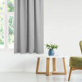  Curtain CARMENA color gray style classic transparent wave tape 7 cm braid 150x245 HOMEDE | shoptok.hr