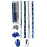  Božićni set za zamatanje darova (70 x 200 cm BAG6550 - plava/srebrna Cijene