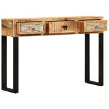 Maison Chic konzolna miza - miza ob steni 110x30x76 cm trden mangov les, (21786373) | Shoptok.si
