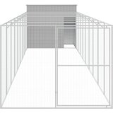  Kućica za pse s igralištem svjetlosiva 214x1069x181 cm čelična | shoptok.hr