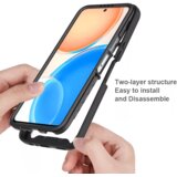 Techsuit Defense360 Pro + zaščita zaslona - Honor X8 4G - črna | Shoptok.si