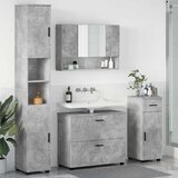 vidaXL Set namještaja za kupaonicu 4 pcs Beton siva 30 x 35 x 192 cm | shoptok.hr