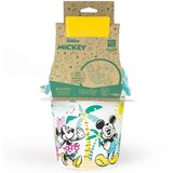 Smoby zelena mickey minnie mouse kanta s dodacima za pijesak i bioplastičnom kantom za zalijevanje | shoptok.hr