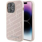  Originalna torbica KARL LAGERFELD Hardcase KLHCP15LPQKPMP za iPhone 15 Pro (prošiveni uzorak / roza) | shoptok.hr