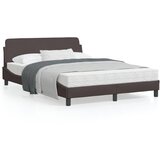 vidaXL Posteljni okvir z vzglavjem temno rjav 120x200 cm blago Cene