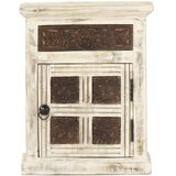 vidaXL Nočna omarica bela 40x30x50 cm trden mangov les, (20916400) | Shoptok.si