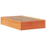  Okvir kreveta bez madraca voštano smeđi 135x190 cm od borovine | shoptok.hr