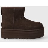 Ugg Polškornji CLASSIC MINI PLATFORM Kostanjeva Cene