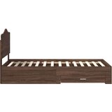  Okvir za krevet Smeđi hrast 75 x 190 cm Konstruirano drvo | shoptok.hr