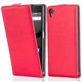 Cadorabo Ohišje, združljivo z Sony Xperia Z5 v čili rdeča - Zaščitni ovitek v obliki flipa iz gladkega umetnega usnja, (20566268) | Shoptok.si