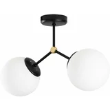 Opviq lights crno-bijela stropna svjetiljka Damar