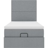  Otomanski krevet s madracem&LED svijetlosivi 90x200 cm tkanine | shoptok.hr