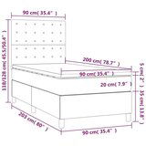  Box spring postelja z vzmetnico črn 90x190 cm umetno usnje, (20846781) | Shoptok.si