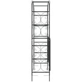  Vrtni luk s vratima crni 108 x 45 x 235 cm čelični | Eponuda.ba
