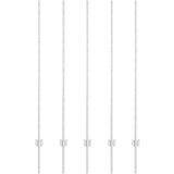 vidaXL ograjne pike 10 kos U-kanal 140 cm pocinkano jeklo | Shoptok.si