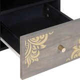 TV ormar s ladicama Siva 100 x 33 x 46 cm Čvrsto drvo manga | Eponuda.com