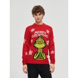 House - Džemper s uzorkom žakarda Grinch - Crvena cijene