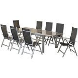 Gardenson Vrtni Set Carrara, 9-Delni, Raztegljiva Miza | Shoptok.si