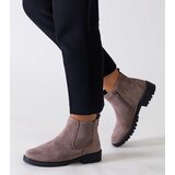 Gemre Brown classic casual eco-suede ankle boots Salara | shoptok.hr