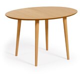 Kave Home Raztegljiva jedilna miza v hrastovem dekorju 90x120 cm Oqui – Cene