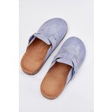 Boto Womens clogs and on cork platform with buckle blue Klarae | Shoptok.si