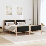  Konstrukcija postelje z vzglavjem Črna 180 x 200 cm blago, (5000084743) | Shoptok.si