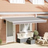  Skrovita tenda Svijetlo siva 400 x 200 cm tkanina | shoptok.hr