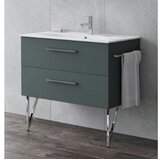 Tboss kopalniška omarica z umivalnikom milano 90 cm dimljeno | Shoptok.si
