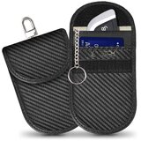 TECH-PROTECT RFID blokirajuća futrola za ključeve od automobila s držačem kartice - Carbon Fiber | shoptok.hr