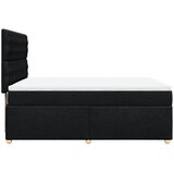  Krevet s oprugama i madracem crni 140 x 190 cm od tkanine | shoptok.hr