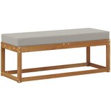  Klupa za sjedenje Prirodna i svijetlo siva 115 x 43 x 37 cm | Eponuda.com