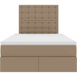Krevet s od storage s madracem Kapućino 120 x 200 cm Lažna koža | Eponuda.ba