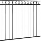  Ogradni panel ASSEN čelik 1,7x1,5 m Crni | shoptok.hr