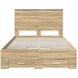  Konstrukcija postelje Sonoma hrast 120 x 200 cm Konstruiran les, (5000104214) | Shoptok.si