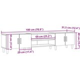  ormarić boja drva 180x31,5x40 cm od konstruiranog drva | shoptok.hr