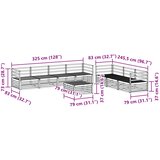  Set vanjskih sofa 8 kom. Prirodna Čvrsto drvo akacije Smeđa 79 x 79 x 37 cm | shoptok.hr