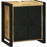 vidaXL Umivalniška omarica 55x35x60 cm Trden les Rustikalni mangov les | Shoptok.si