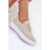 Boto Fabric Slip On Sports Shoes On Platform Ladies Beige Kalyra | Shoptok.si