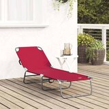  Sklopiva ležaljka za sunčanje Crvena 188 x 57 x 86,5 cm | shoptok.hr
