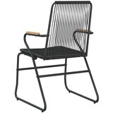  Vrtne stolice 2 kom crne 58 x 59 x 85 5 cm od PVC ratana | shoptok.hr