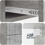  Noćni ormarić za montažu na zid Betonska siva 33 x 34,5 x 43 cm | shoptok.hr