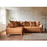 Miuform Ciglasta sklopiva kutna garnitura od samta (s lijevim kutom) Lazy Lukka – | shoptok.hr