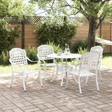  Vrtni set za objed 5 pcs Bijelo Aluminij | shoptok.hr