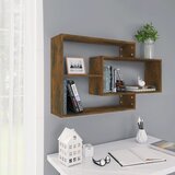 vidaXL Zidna polica boja hrasta 104 x 20 x 58,5 cm konstruirano drvo Cijene