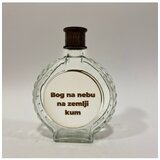  Flaša sa natpisom Bog na nebu na zemlji kum | ePonuda.com