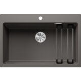 Blanco sudoper ETAGON 8 InFino SILGRANIT VULKAN SIVA, pribor inox nosači, bez dalj. upr. | shoptok.hr