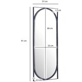 MID.YOU STENSKO OGLEDALO, 37/91/2,5 cm steklo | Shoptok.si