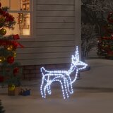 vidaXL Božična figura severni jelen hladno bel 60x30x60 cm | Shoptok.si