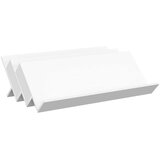  Regal za revije s polico Bela 90 x 53 x 28,5 cm Konstruiran les, (5000214272) | Shoptok.si