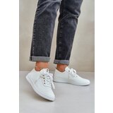PS1 Ladies Perforated Lace-Up Sneakers Light Beige Carinel | Shoptok.si